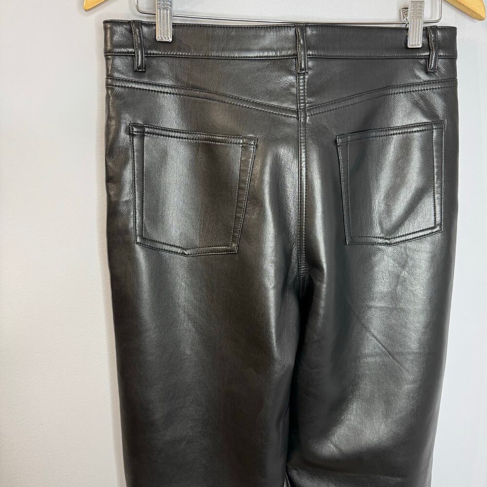 Wilfred The Melinda Pant High-waisted Vegan Leather Straight Leg Sz 10 - Picture 4 of 12